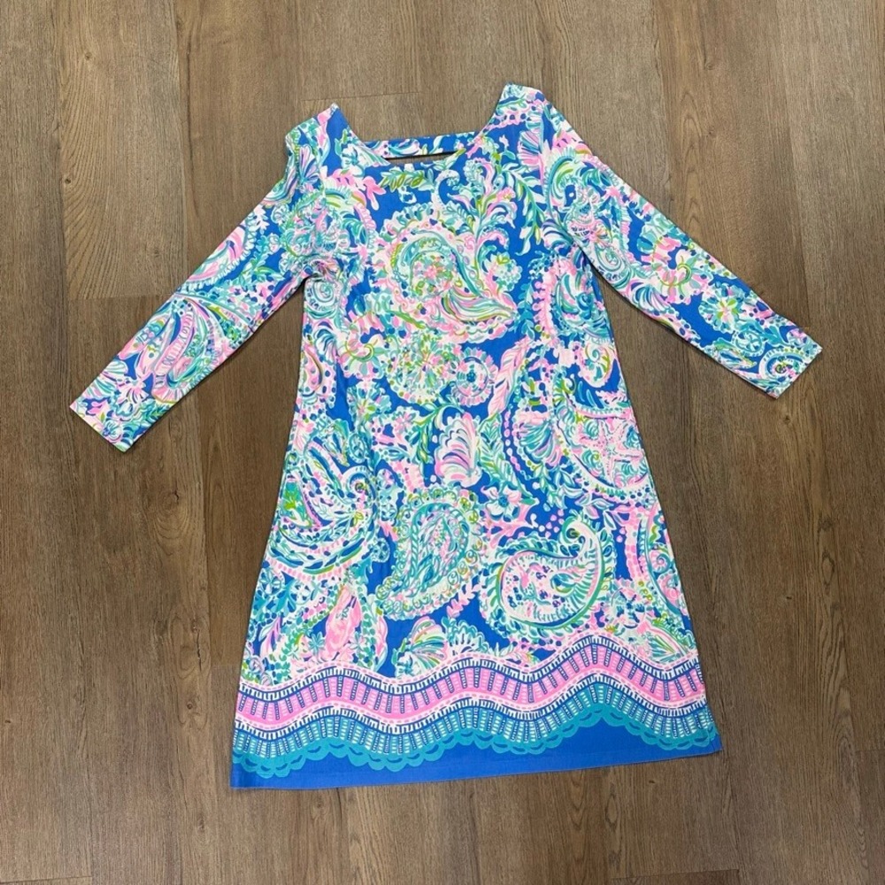 Lilly Pulitzer Ophelia Dress Multi Dream Team Size Small Preppy Paisley Print